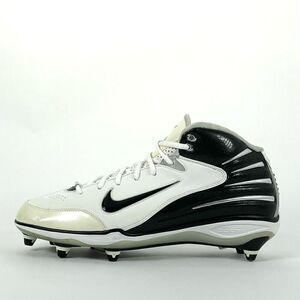 NIKE AIR Zoom Assassin Mid Football Cleats Mens 13.5‎ Black White 316139-101